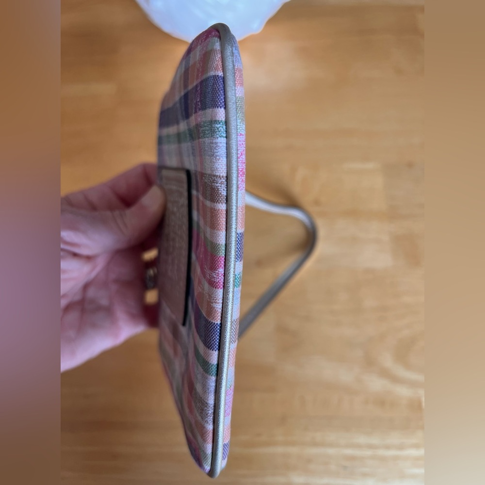Coach Multicolor Plaid Wristlet - Picture 6 of 12
